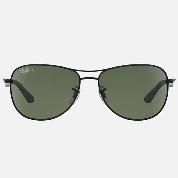Ray-Ban Black Green Polarized Unisex Sunglasses RB3519 - Picture 4 of 5
